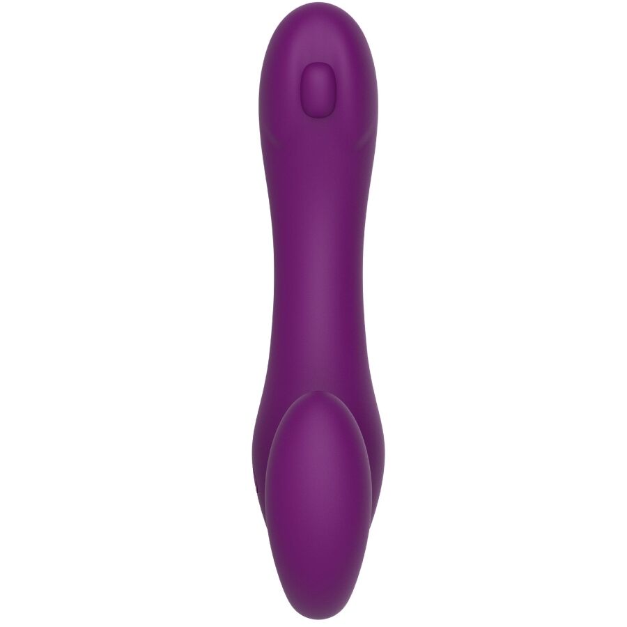 XOCOON - 2-i-1 strapless strap-on-vibrator med fjernkontroll