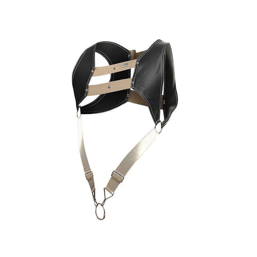 MOB - DNGEON Harness med Gullfarget Penisring