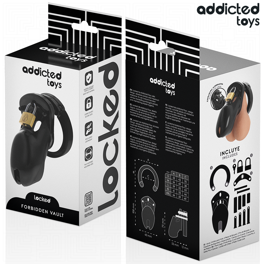 ADDICTED TOYS LOCKED - Forbidden Vault Penisbur 10 cm