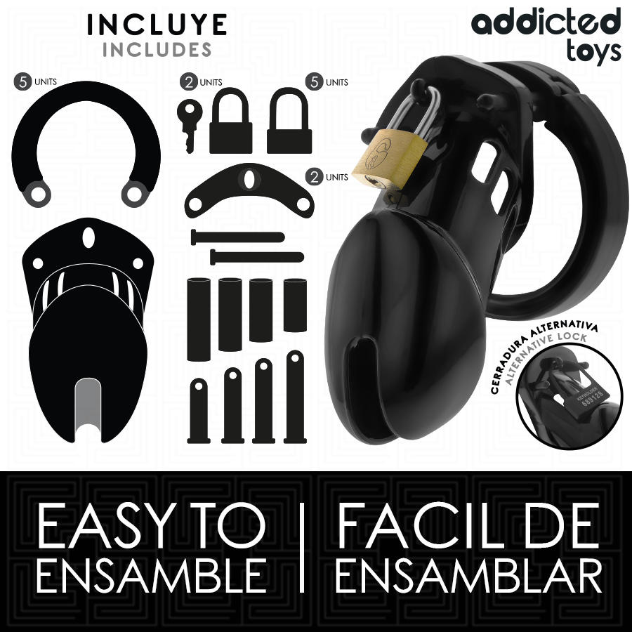 ADDICTED TOYS LOCKED - Obsidian Hold Penisbur [str. M]