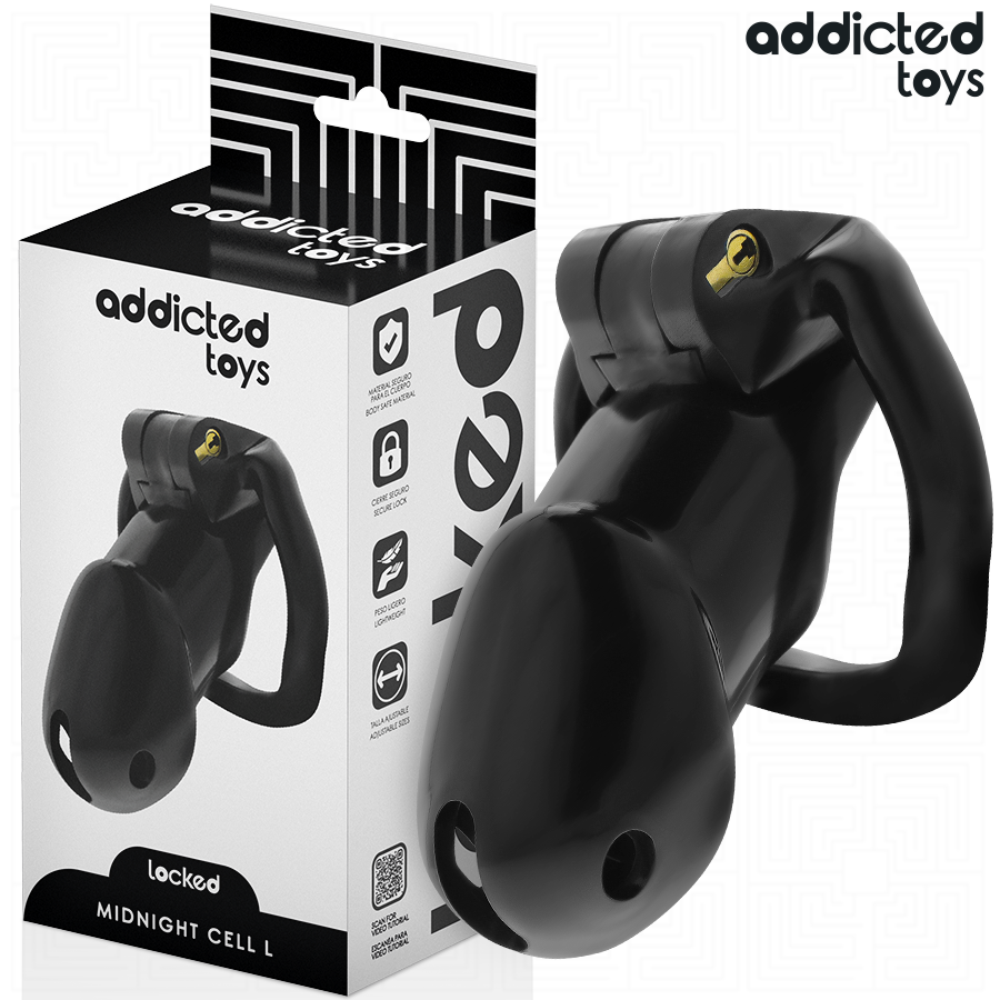ADDICTED TOYS LOCKED - Midnight Cell Penisbur [str. L]
