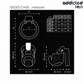 ADDICTED TOYS LOCKED - Gilden Cage Penisbur i Silikon 8,5 cm
