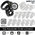 ADDICTED TOYS LOCKED - Gilden Cage Penisbur i Silikon 8,5 cm