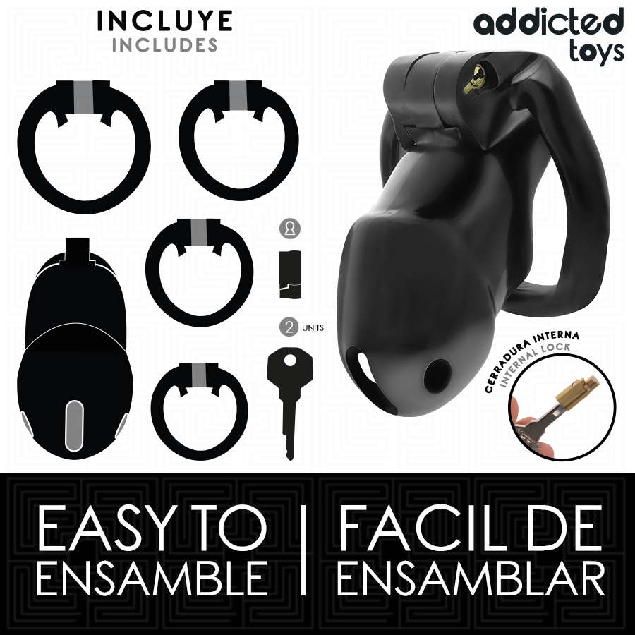 ADDICTED TOYS LOCKED - Midnight Cell Penisbur [str. M]