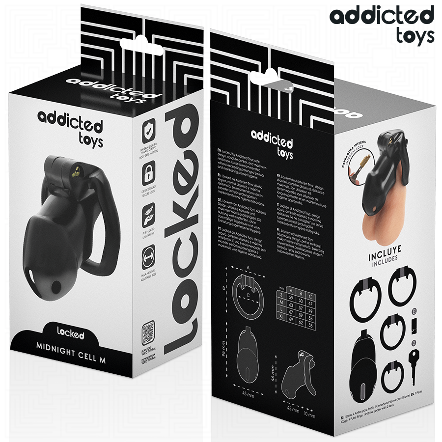 ADDICTED TOYS LOCKED - Midnight Cell Penisbur [str. M]