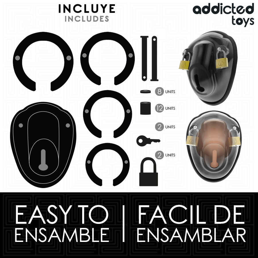 ADDICTED TOYS LOCKED - Keyless Restraint Penisbur 11,5 cm