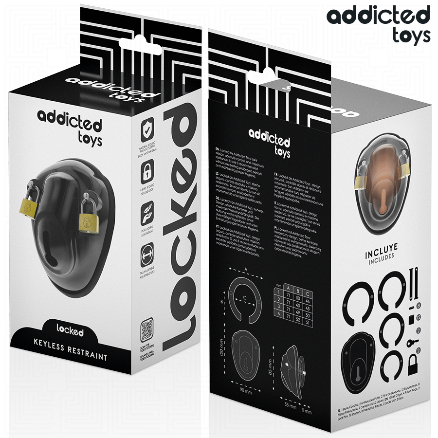 ADDICTED TOYS LOCKED - Keyless Restraint Penisbur 11,5 cm