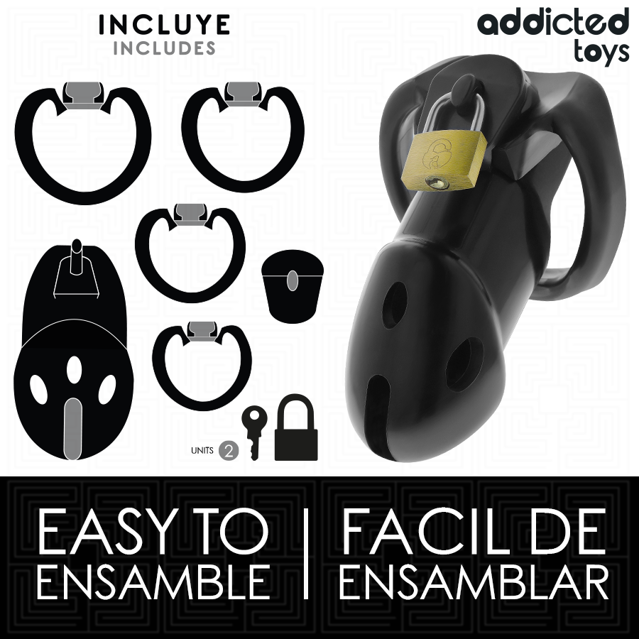 ADDICTED TOYS LOCKED - Unbroken Den Penisbur 9,8 cm