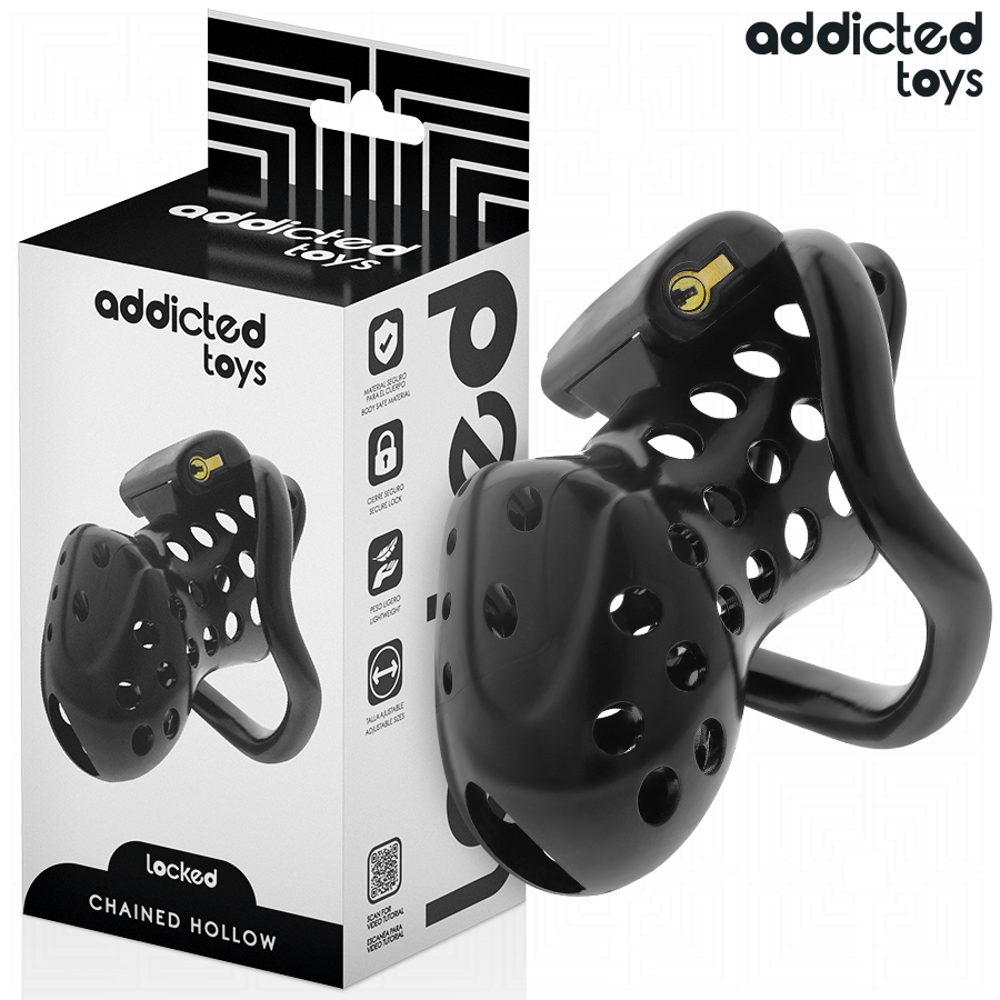 ADDICTED TOYS LOCKED - Chained Hollow Penisbur 10,5 cm