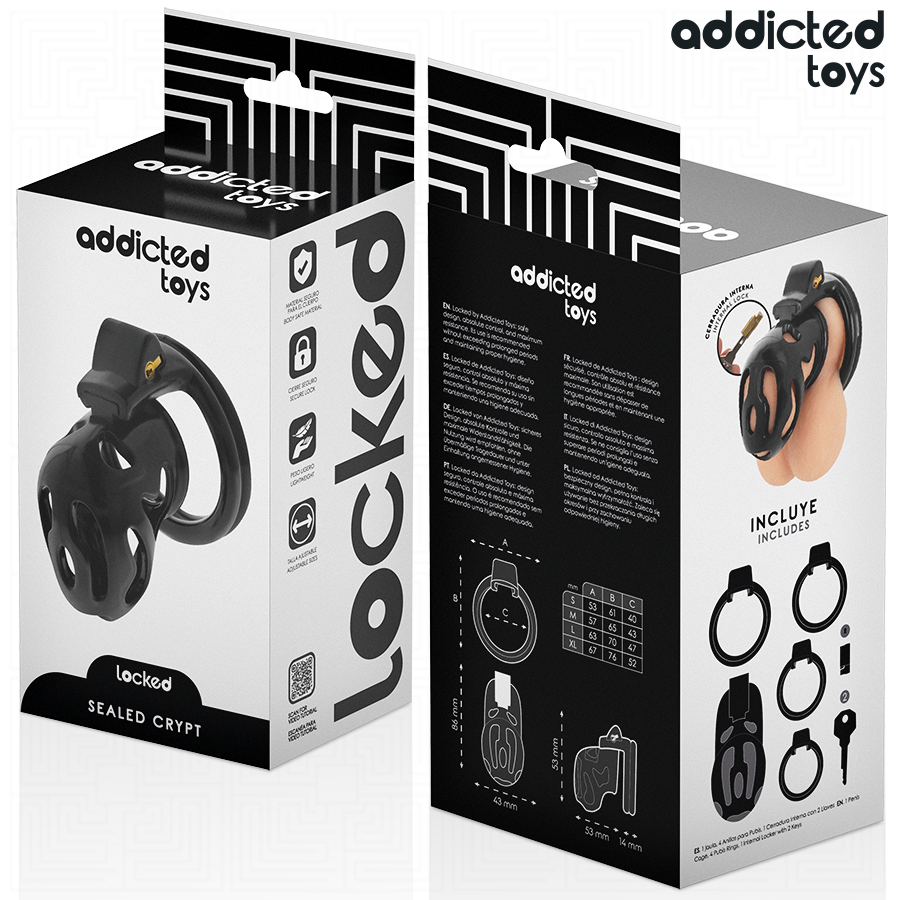 ADDICTED TOYS LOCKED - Sealed Crypt Penisbur 8 cm