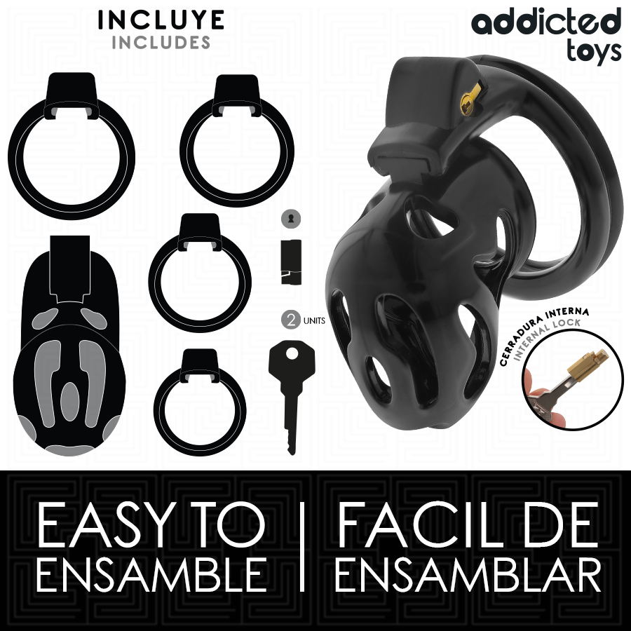 ADDICTED TOYS LOCKED - Sealed Crypt Penisbur 8 cm