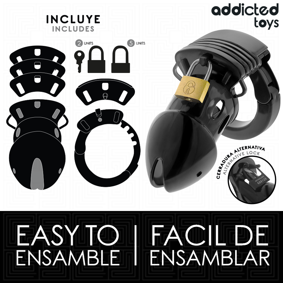 ADDICTED TOYS LOCKED - Chastity Depths Penisbur 7,5 cm