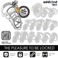 ADDICTED TOYS LOCKED - Silver Lock Penisbur i Metall [str. M]