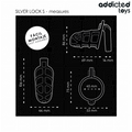 ADDICTED TOYS - Silver Lock Penisbur i Metall Størrelse S