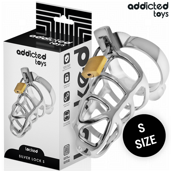 ADDICTED TOYS - Silver Lock Penisbur i Metall Størrelse S