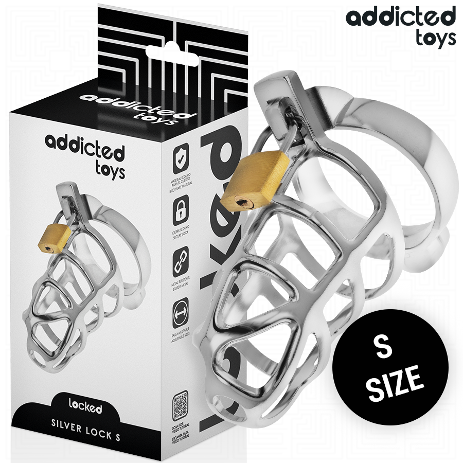 ADDICTED TOYS - Silver Lock Penisbur i Metall Størrelse S