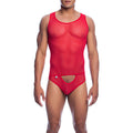 MOB - Transparent mesh-body til menn
