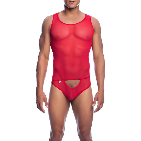 MOB - Transparent mesh-body til menn
