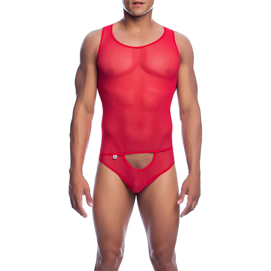 MOB - Transparent mesh-body til menn