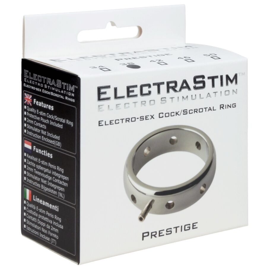 ELECTRASTIM - Prestige Penisring i Metall 42 mm