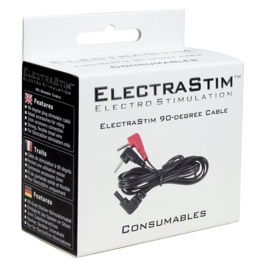 ELECTRASTIM - 90-graders stimulatorkabler
