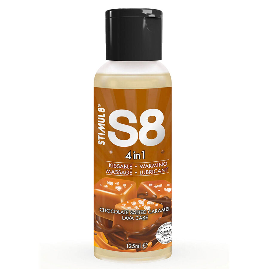 STIMUL8 - S8 4-i-1 Dessert-glidemiddel Sjokolade & salt karamell 125 ml