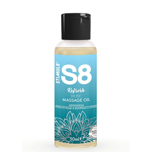 STIMUL8 - S8 Refresh massasjeolje Erotic Cotton 50 ml
