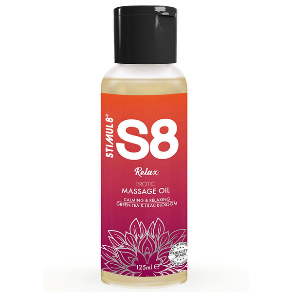 STIMUL8 - S8 Relax Massasjeolje Grønn te 125 ml