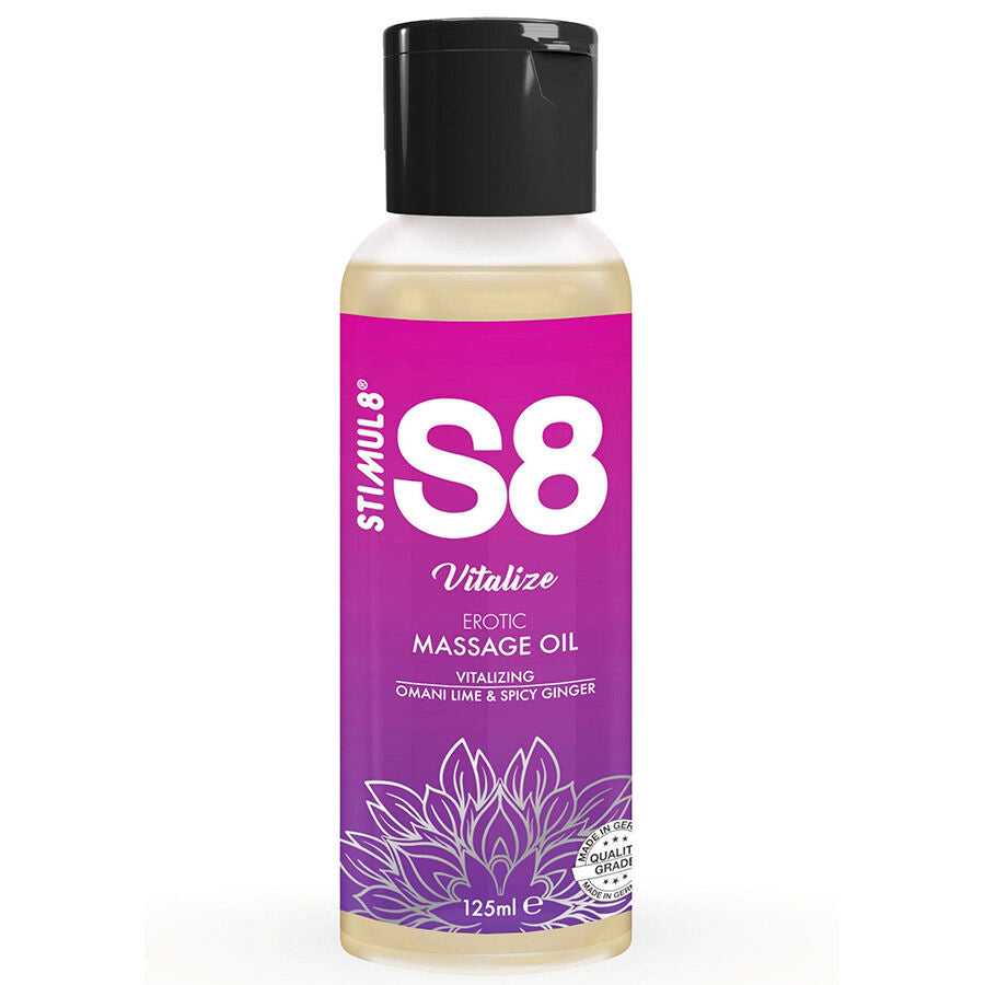 STIMUL8 - S8 Vitalize massasjeolje Lime 125 ml