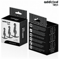 ADDICTED TOYS - Analpluggsett i Silikon 3 stk Modell 1