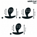 ADDICTED TOYS - Analpluggsett i Silikon 3 stk Modell 3