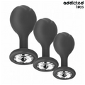 ADDICTED TOYS - Analpluggsett med Juvel i Silikon 3 stk