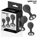 ADDICTED TOYS - Analpluggsett med Juvel i Silikon 3 stk