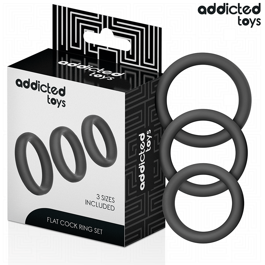 ADDICTED TOYS - Flate Penisringer Sett med 3