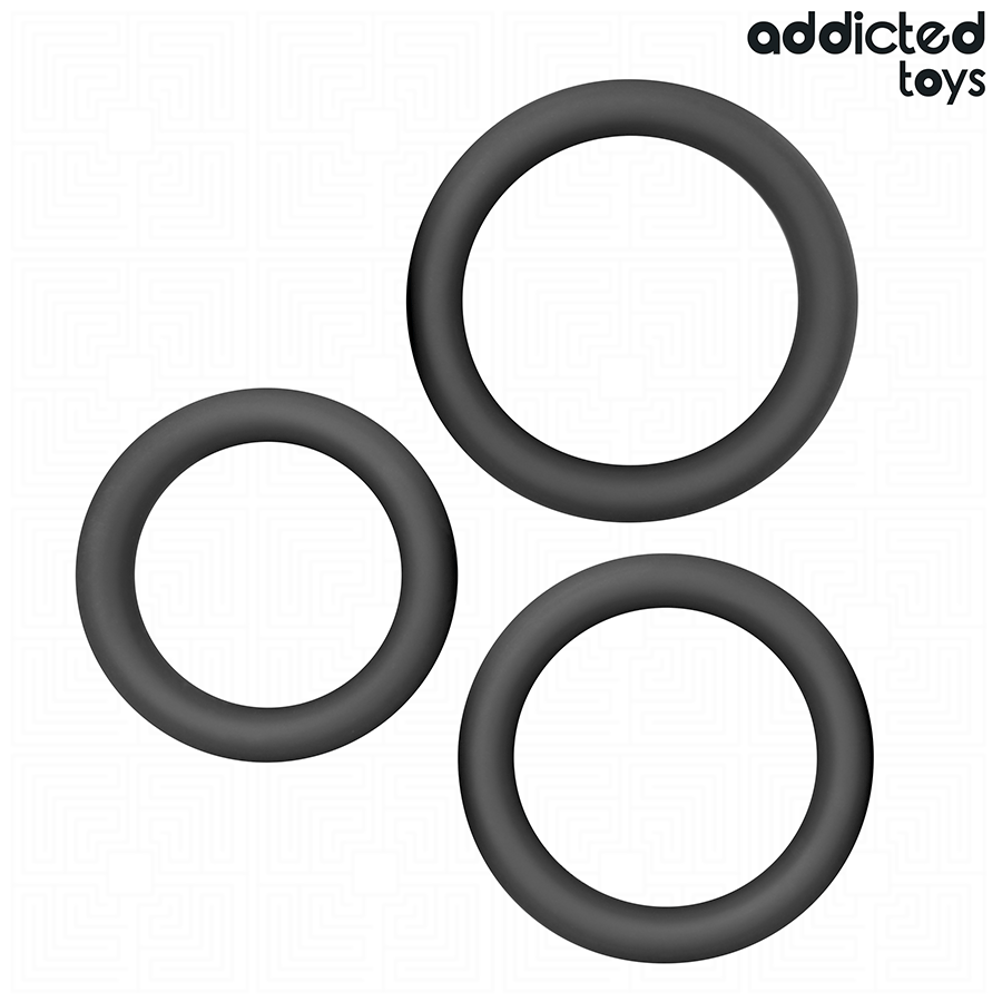 ADDICTED TOYS - Flate Penisringer Sett med 3