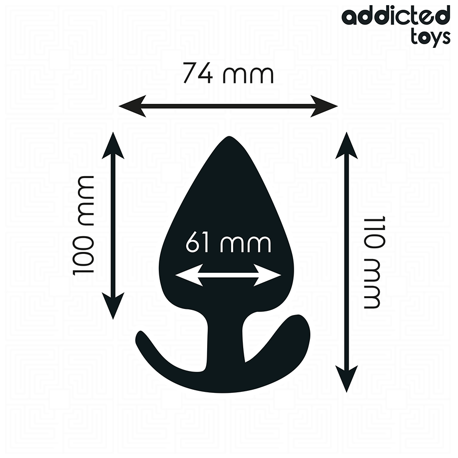 ADDICTED TOYS - Analplugg i Silikon 11 cm [str. XXL]