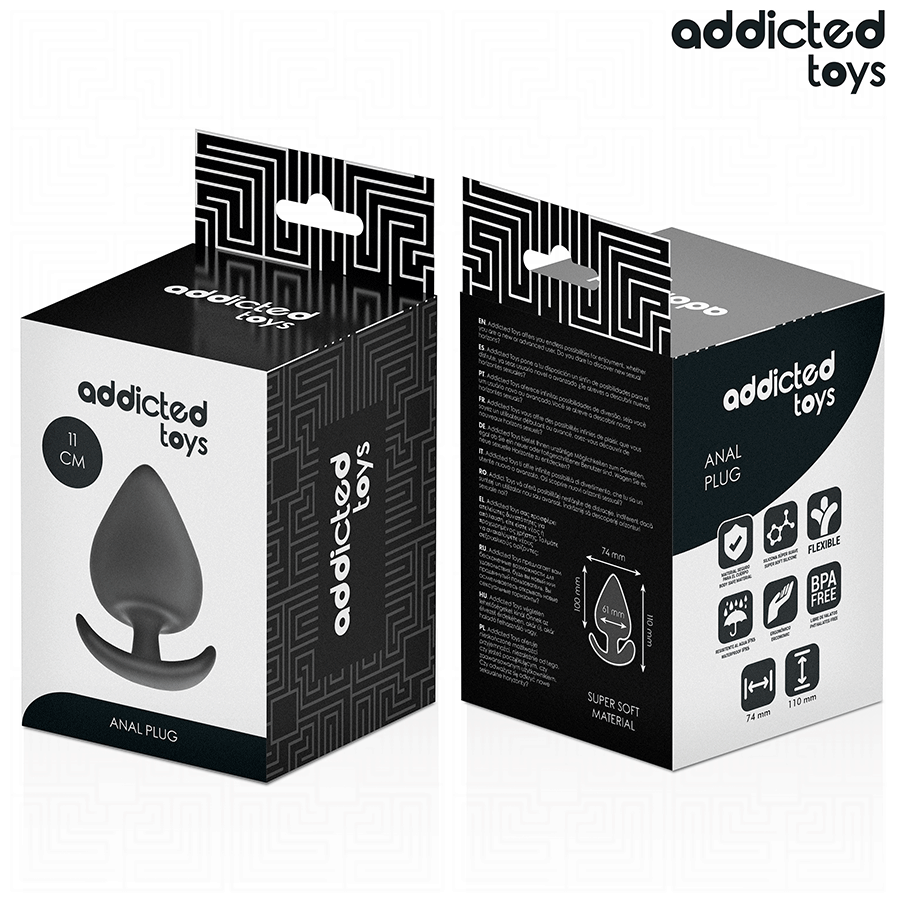ADDICTED TOYS - Analplugg i Silikon 11 cm [str. XXL]