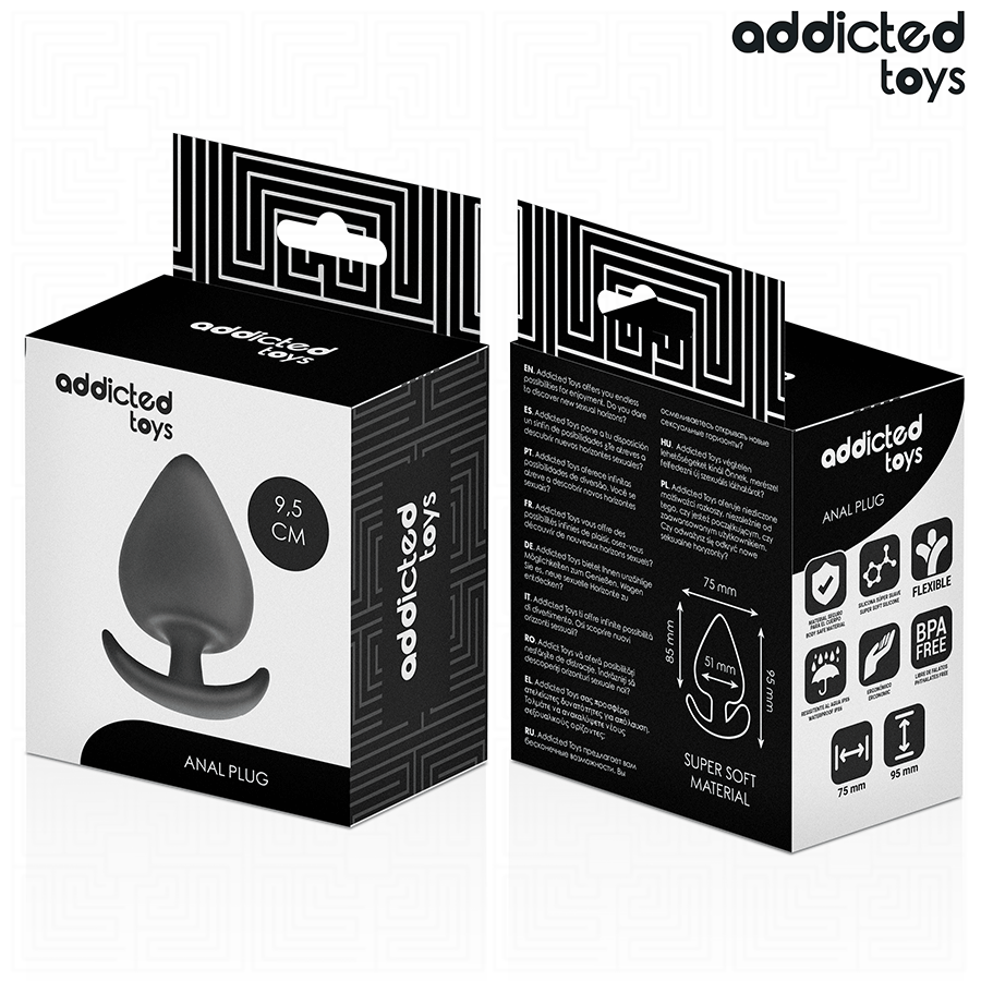 ADDICTED TOYS - Analplugg i Silikon 9,5 cm [str. XL]