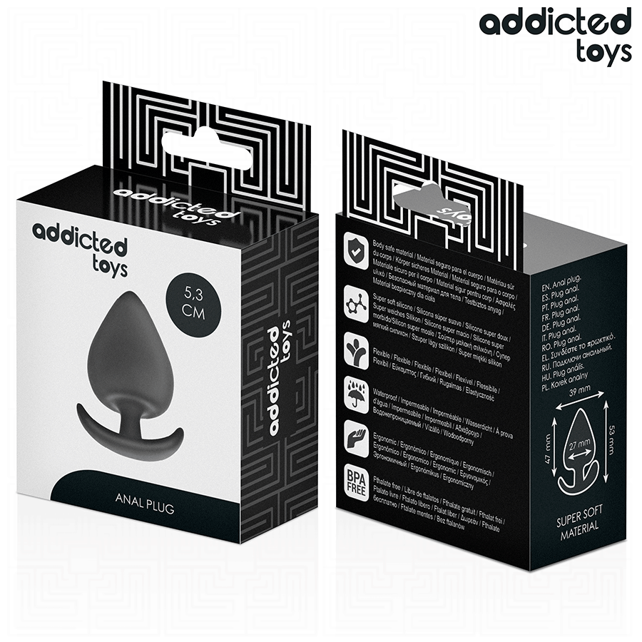 ADDICTED TOYS - Analplugg i Silikon Størrelse S 5,3 cm
