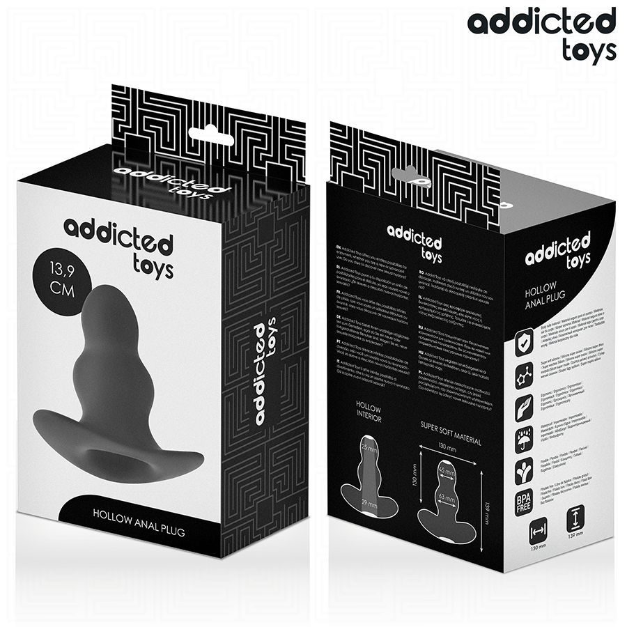 ADDICTED TOYS - Hul Analplugg i Silikon 13,9 cm [str. XL]