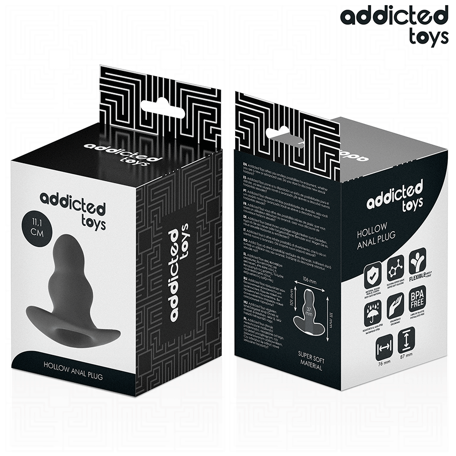ADDICTED TOYS - Hul Analplugg i Silikon 11,1 cm [str. L]