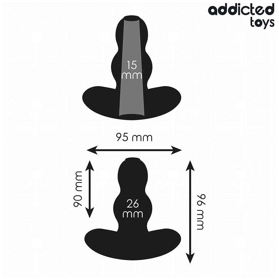 ADDICTED TOYS - Hul Analplugg i Silikon 9,6 cm [str. M]