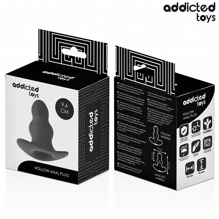 ADDICTED TOYS - Hul Analplugg i Silikon 9,6 cm [str. M]