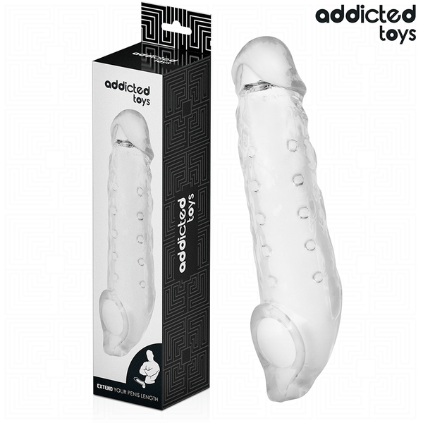 ADDICTED TOYS - Transparent Penisforlenger Størrelse S 23 cm
