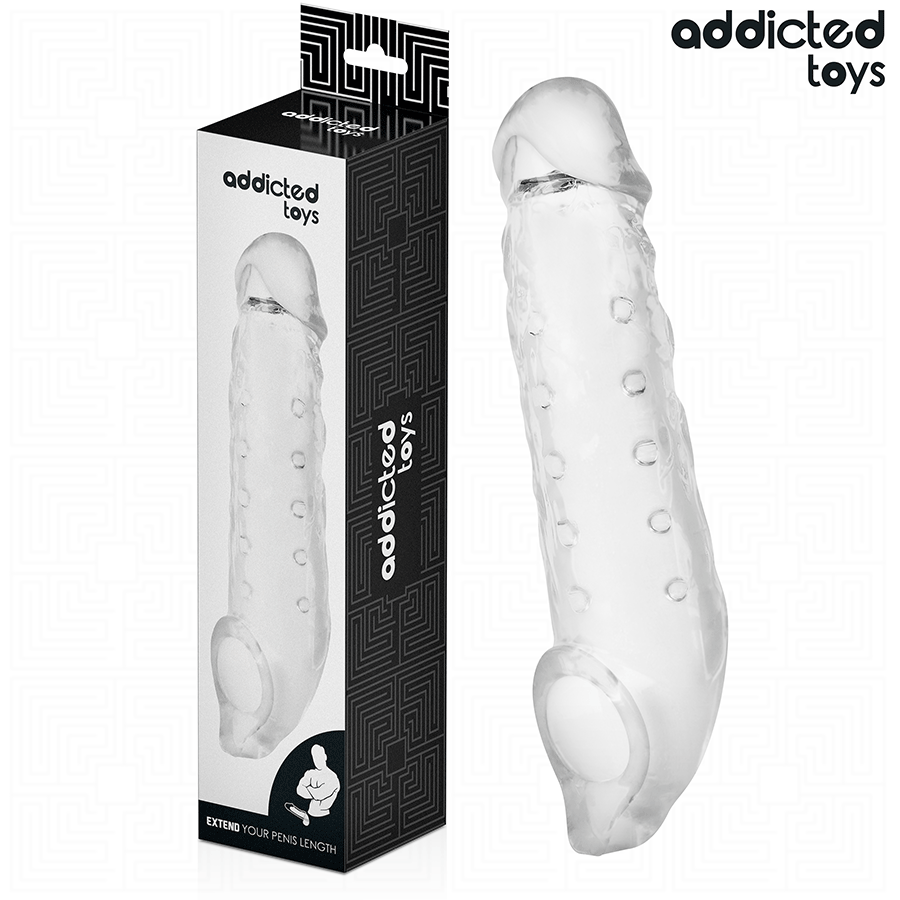 ADDICTED TOYS - Transparent Penisforlenger Størrelse S 23 cm