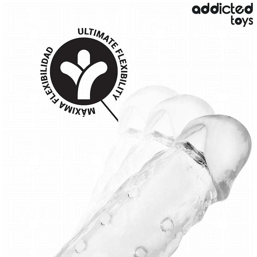 ADDICTED TOYS - Transparent Penisforlenger Størrelse S 23 cm