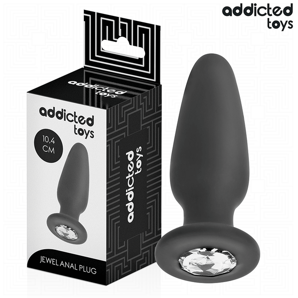 ADDICTED TOYS - Analplugg med Juvel i Silikon 10,4 cm [str. M]