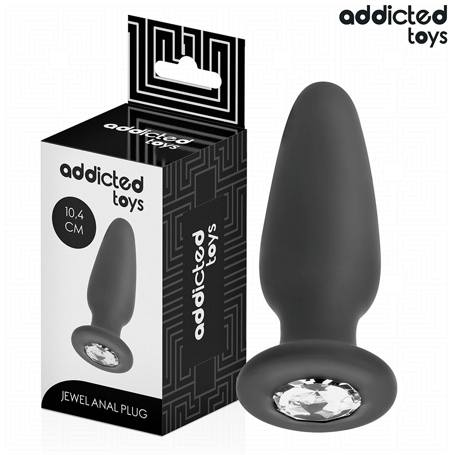 ADDICTED TOYS - Analplugg med Juvel i Silikon 10,4 cm [str. M]