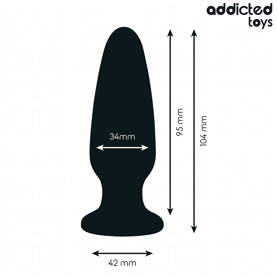 ADDICTED TOYS - Analplugg med Juvel i Silikon 10,4 cm [str. M]