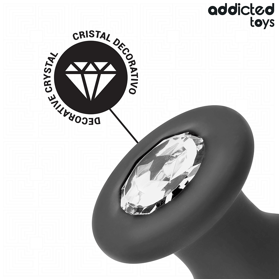 ADDICTED TOYS - Analplugg med Juvel i Silikon 12,6 cm [str. L]